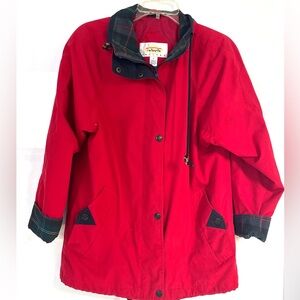 Talbots Vintage Mulberry Street Red Zip Up Coat/Jacket